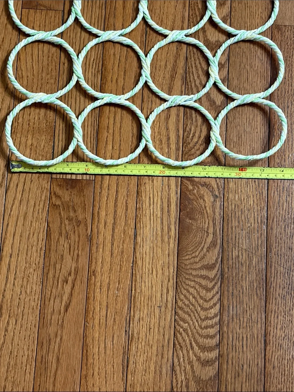Hanging 28-Ring Accessory Organizer in Pale Green